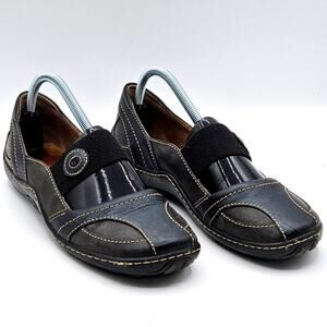 Josef Seibel Mary Jane Shoes Womens 9 Dark Brown Leather Comfort Slip On EU 40